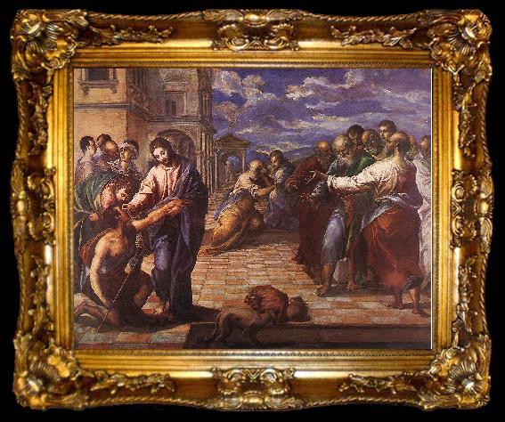 framed  GRECO, El Christ Healing the Blind fg, ta009-2